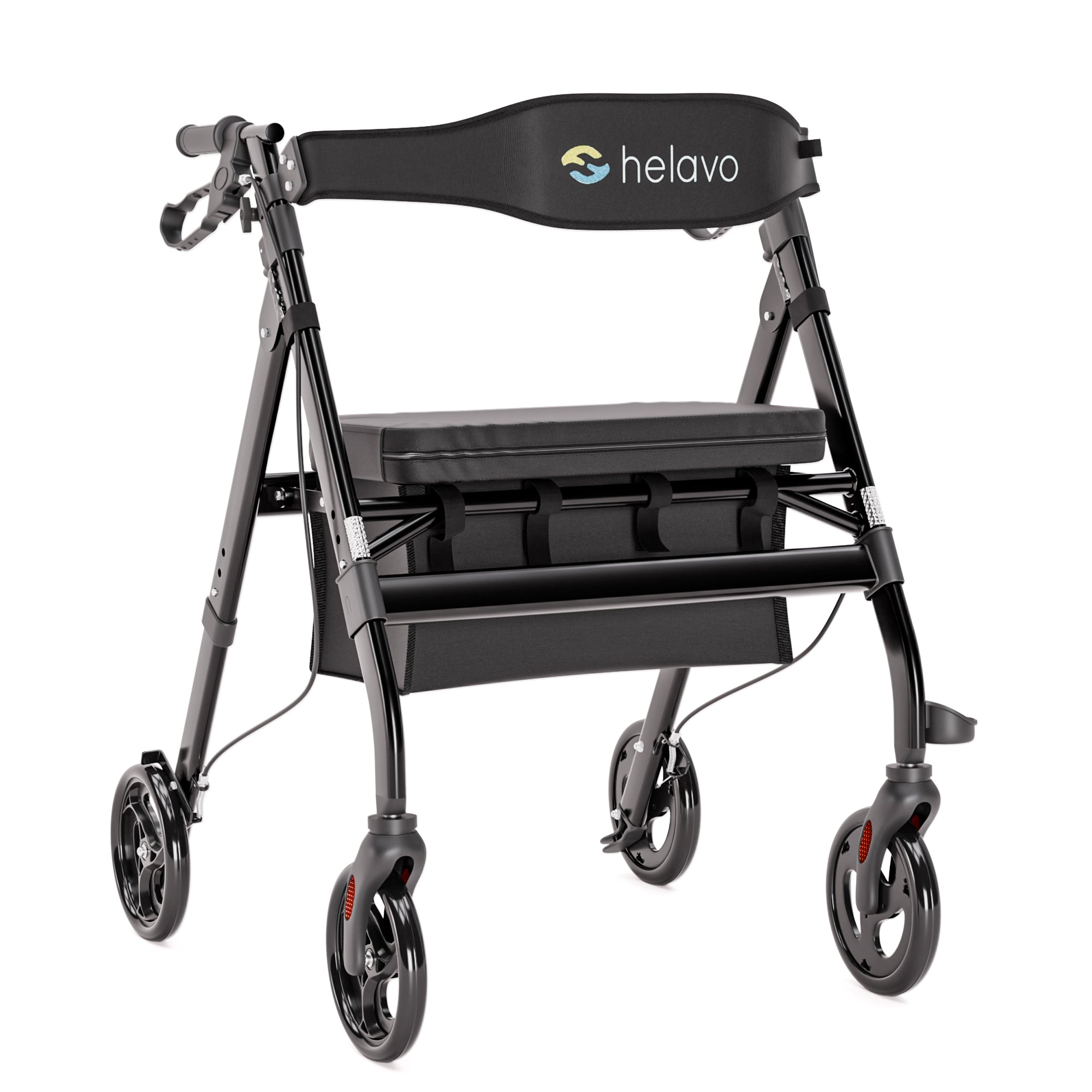 Schwerlastrollator Extra Breiter H1050 Schwarz