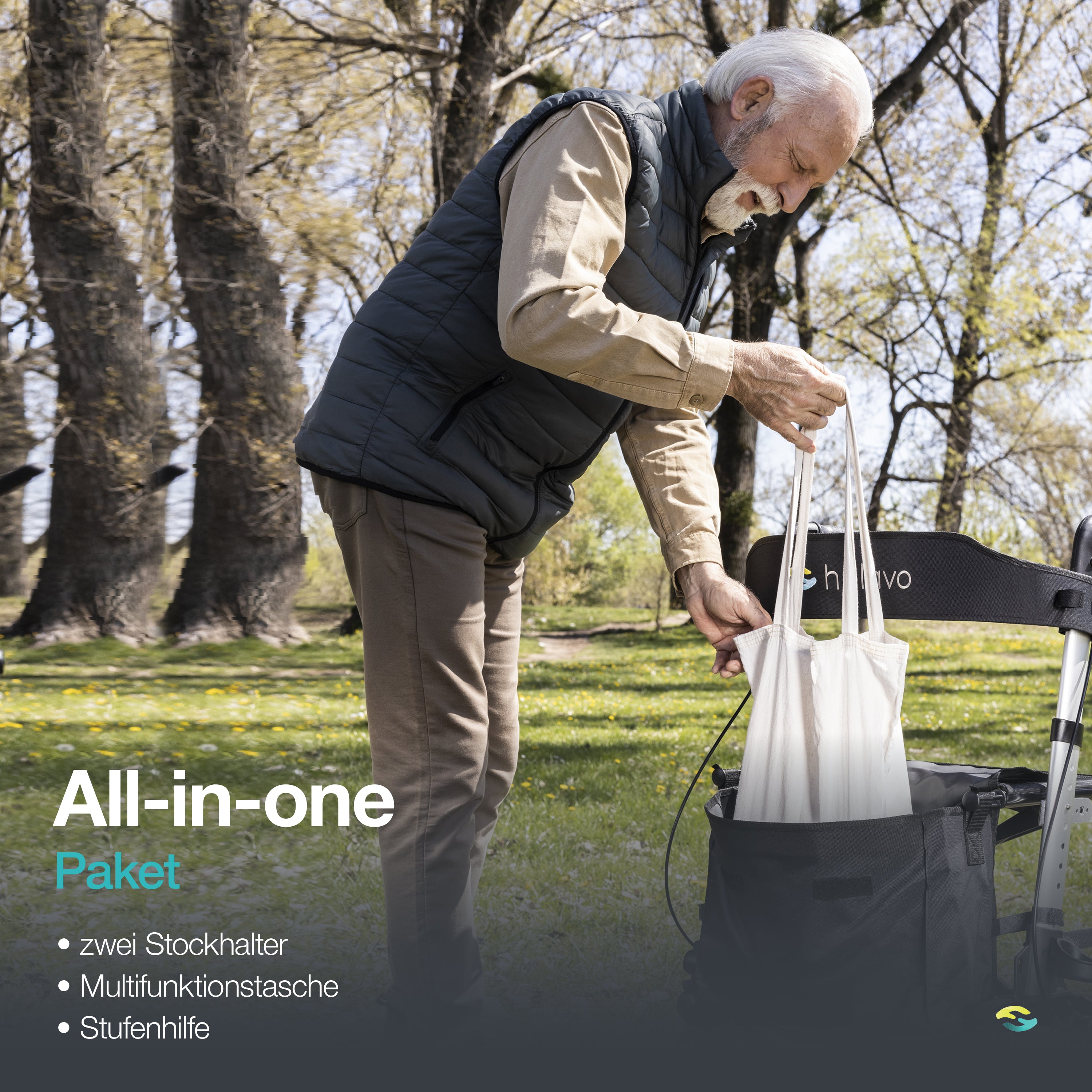 Allround faltbarer Standard-Rollator H1010 Series Rot