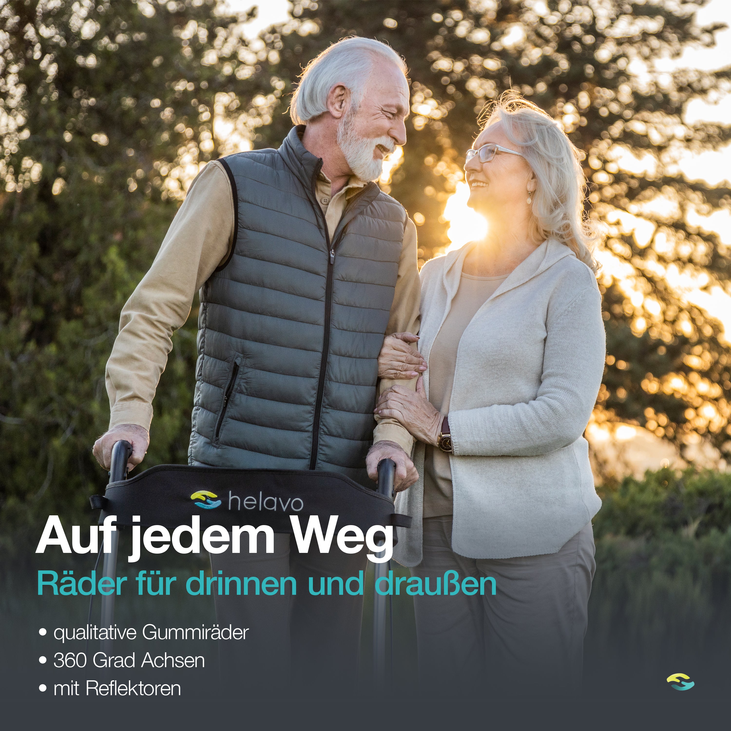 Allround faltbarer Standard-Rollator H1010 Series Rot