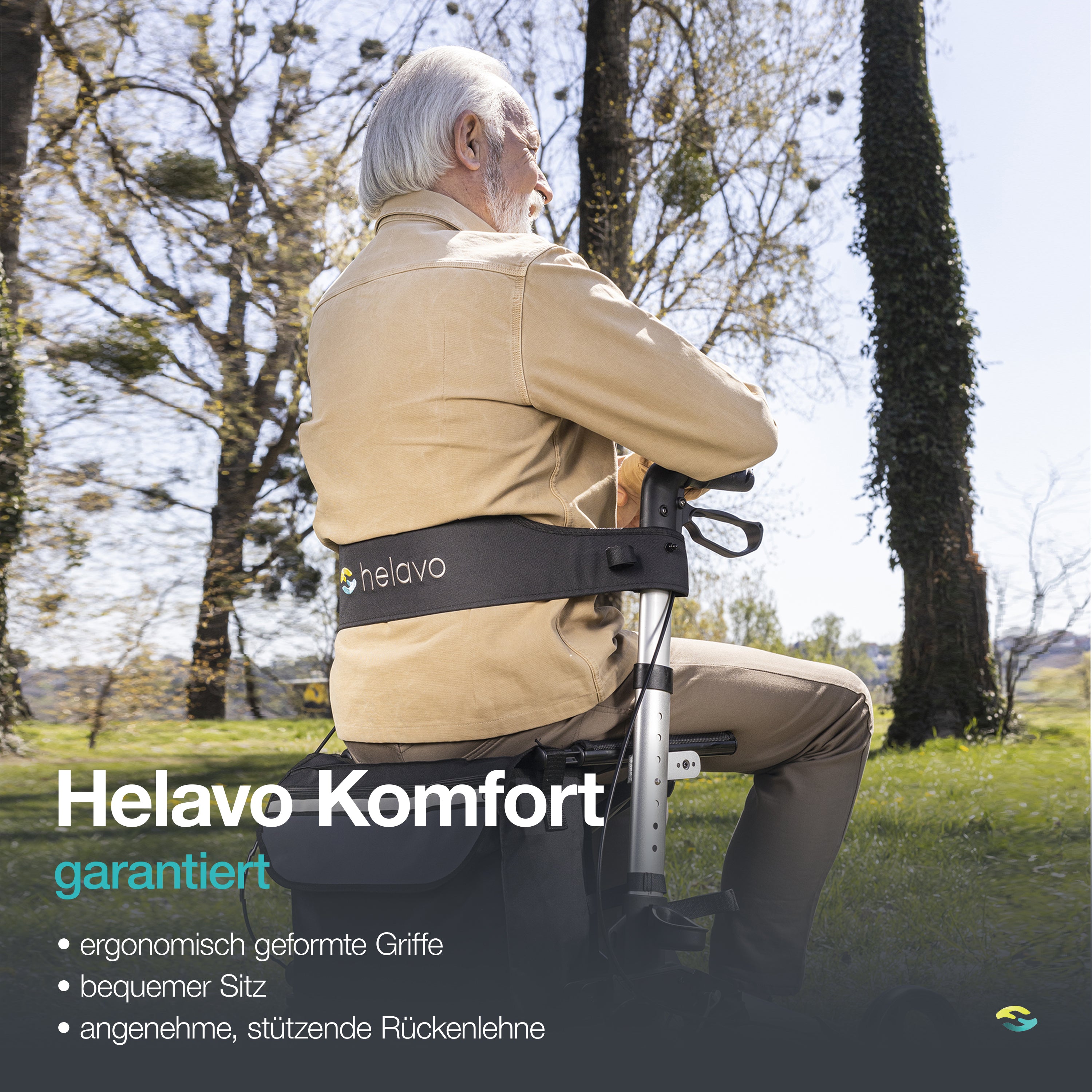 Allround faltbarer Standard-Rollator H1010 Series Rot