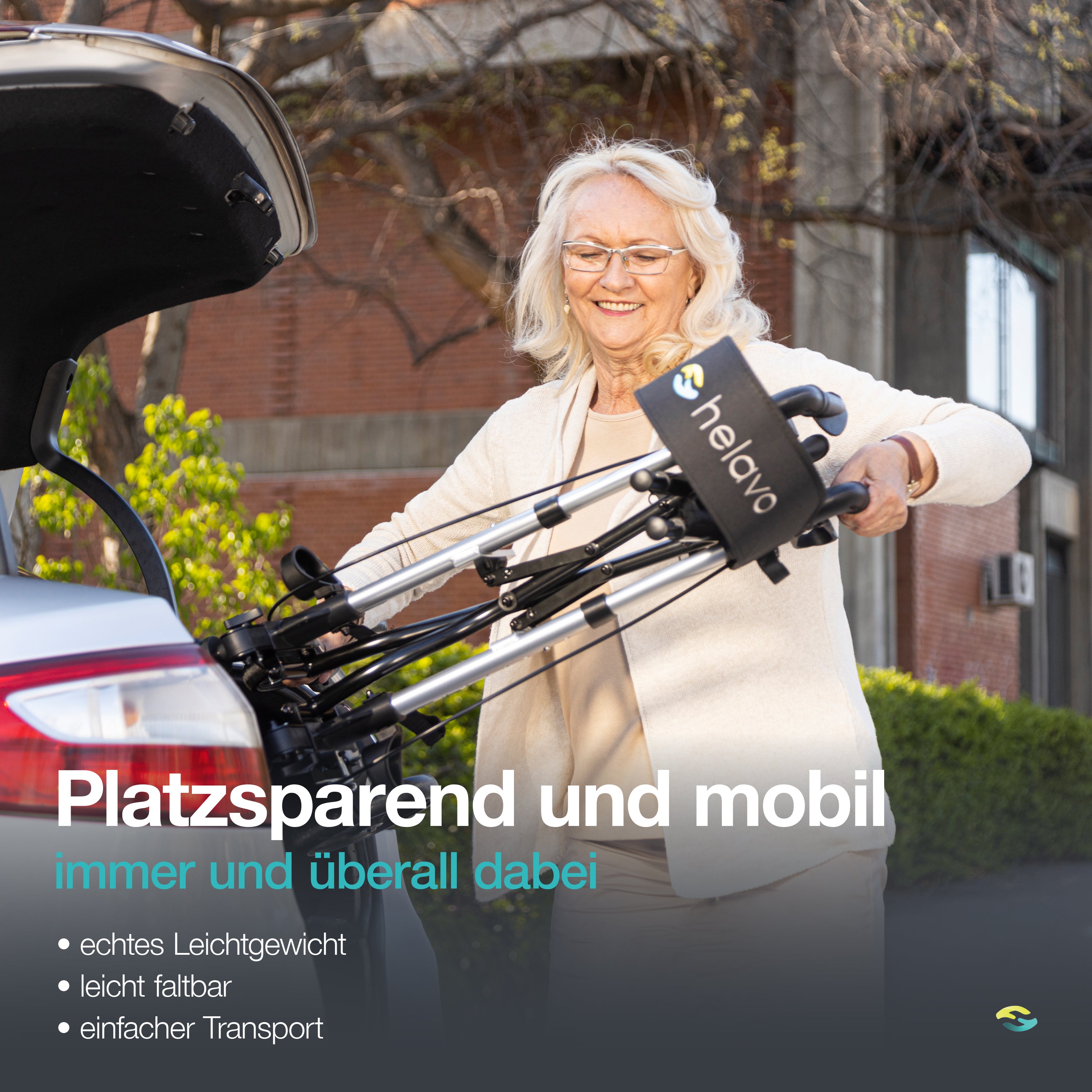 Allround faltbarer Standard-Rollator H1010 Series Rot