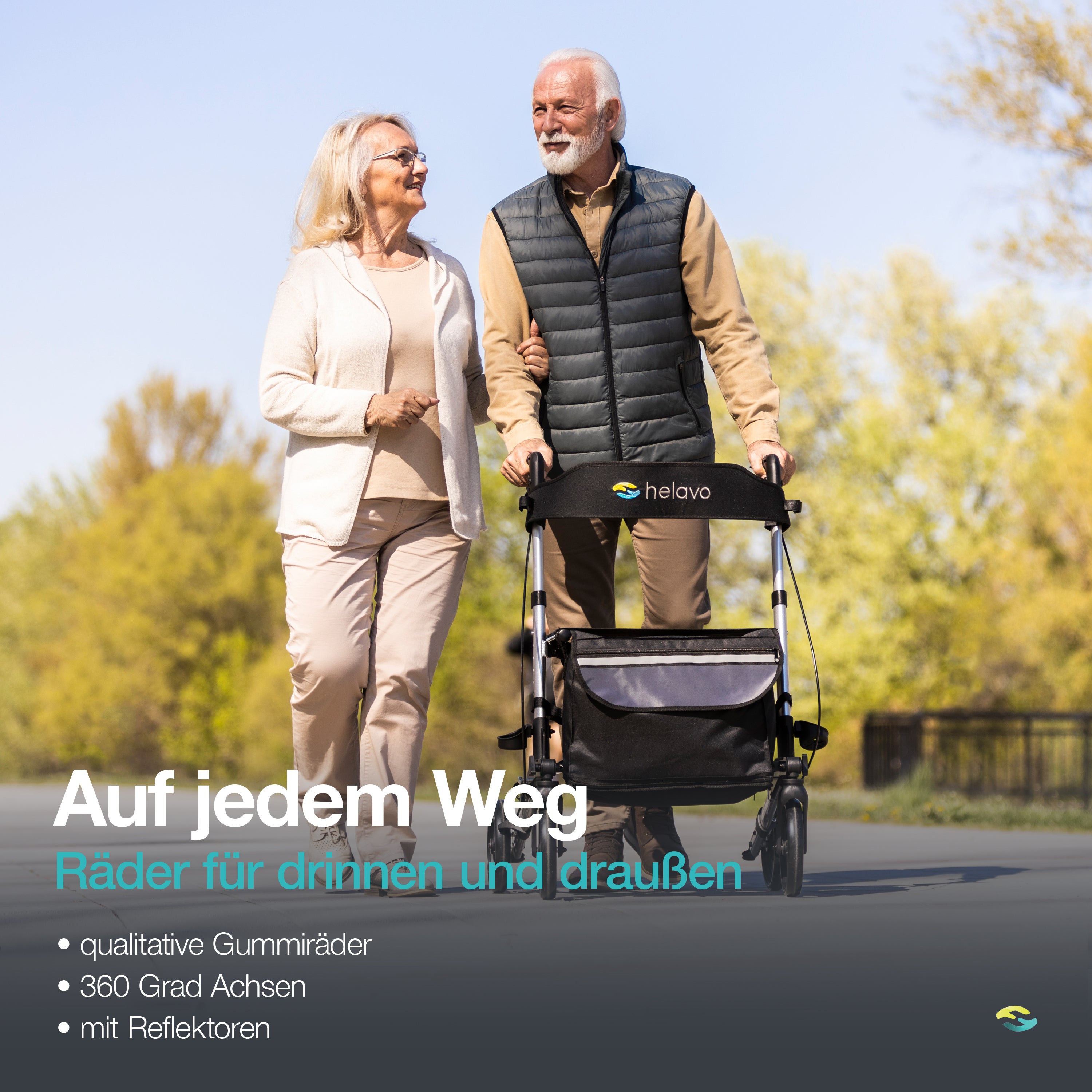 Allround faltbarer Standard-Rollator H1010 Series Rot