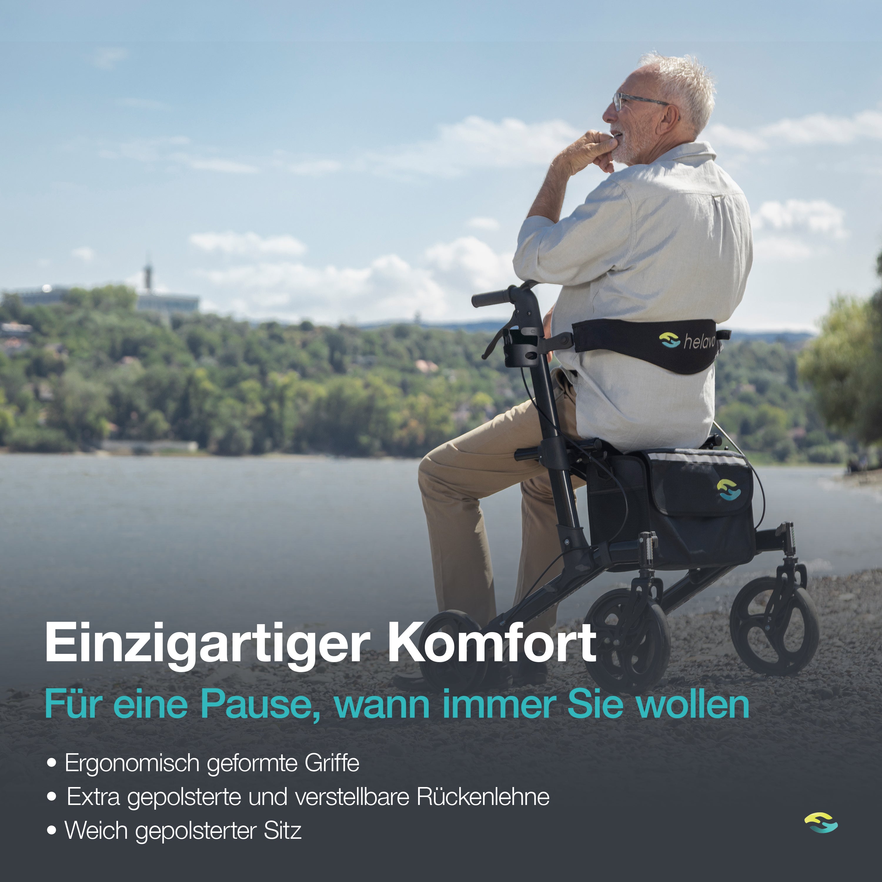 Allround Premium Rollator H1020 Schwarz