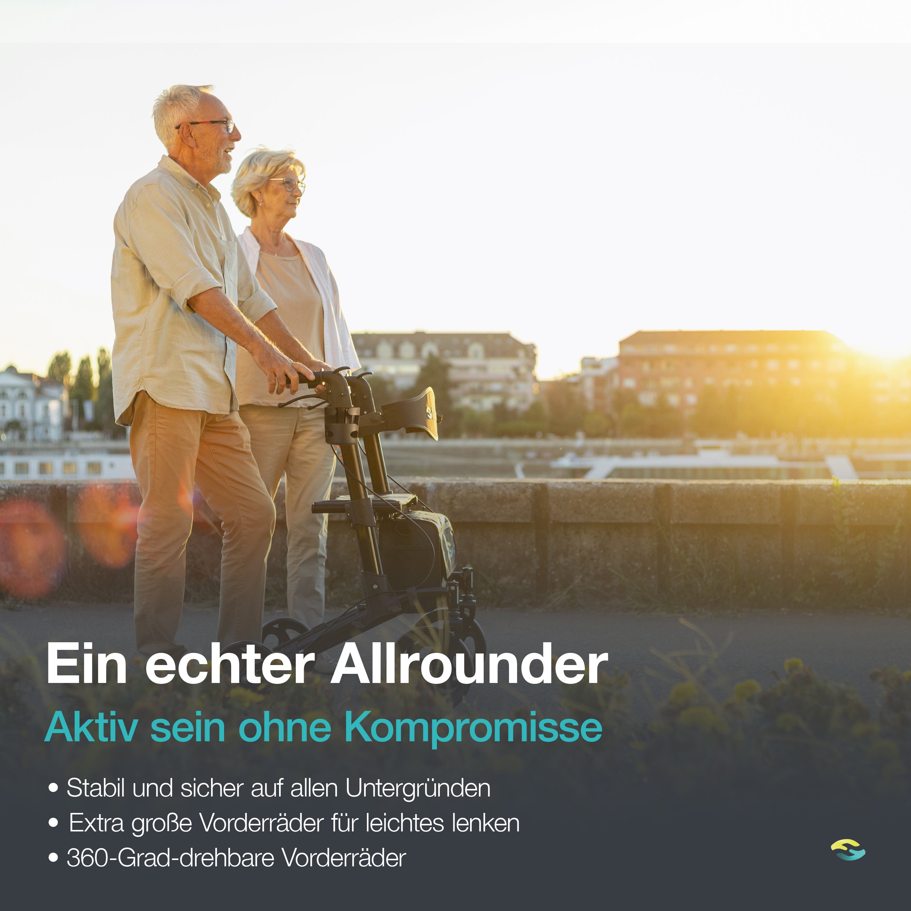 Allround Premium Rollator H1020 Schwarz