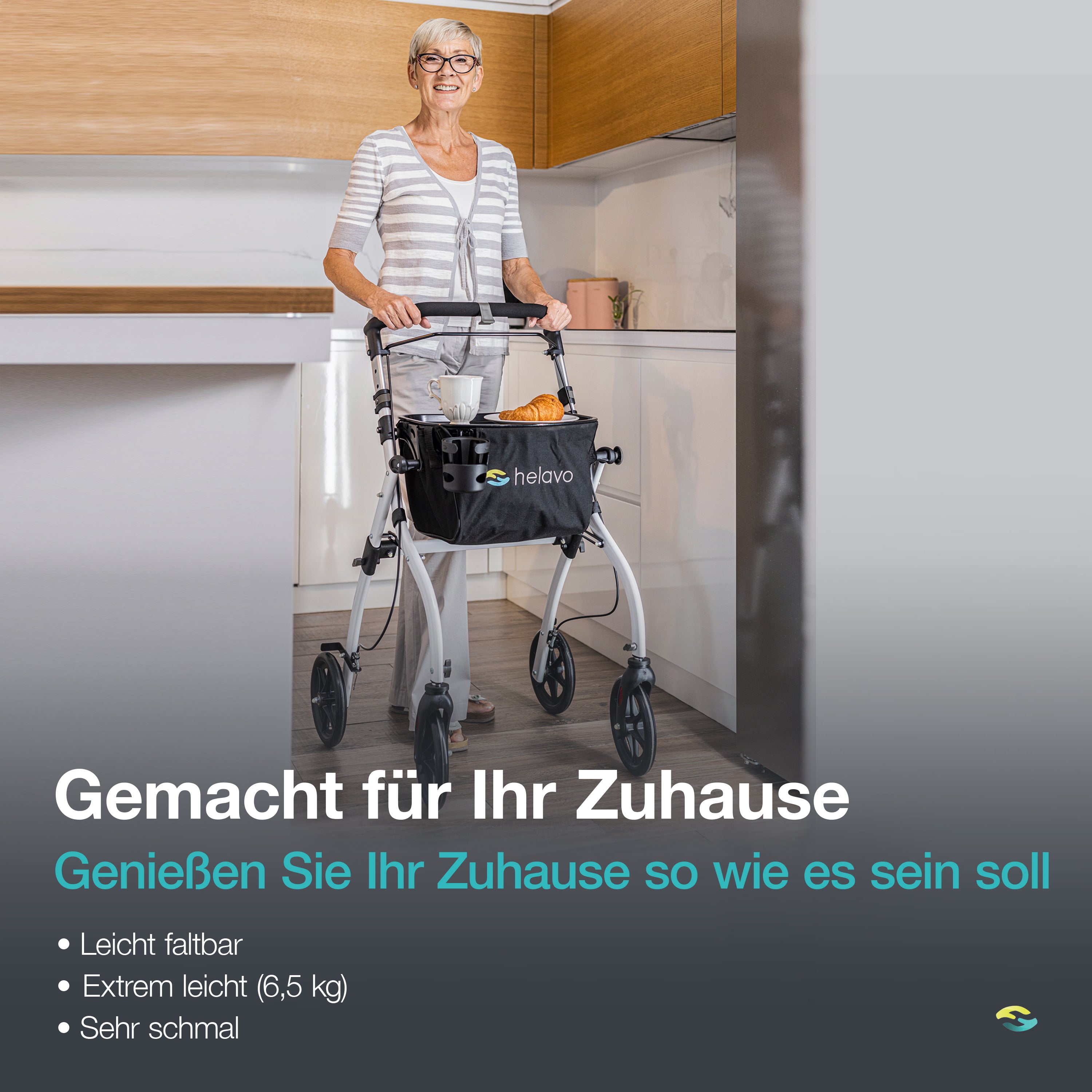 Wohnung Rollator H1030 Series Weiß
