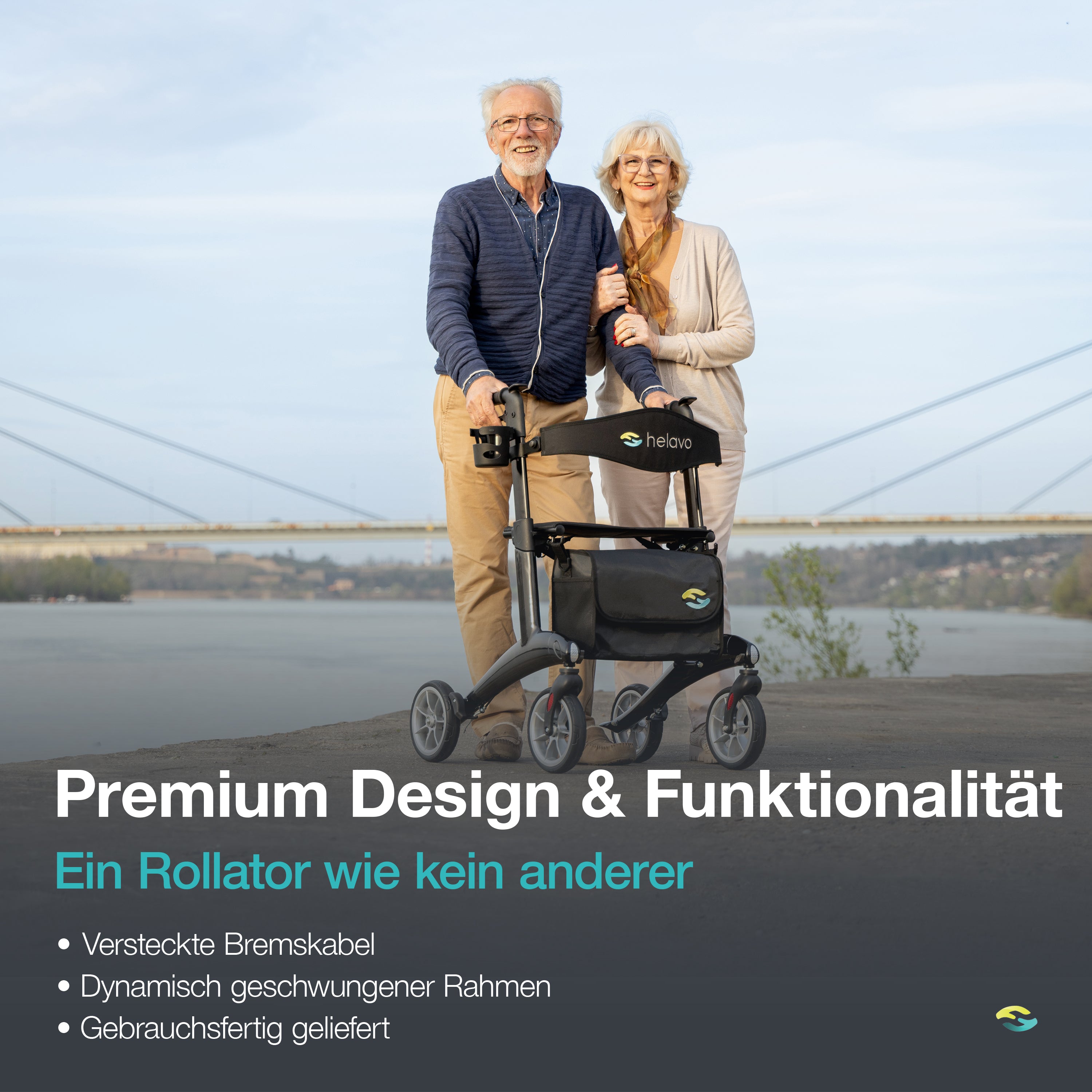 Ultralight Carbon Rollator H1210 Black