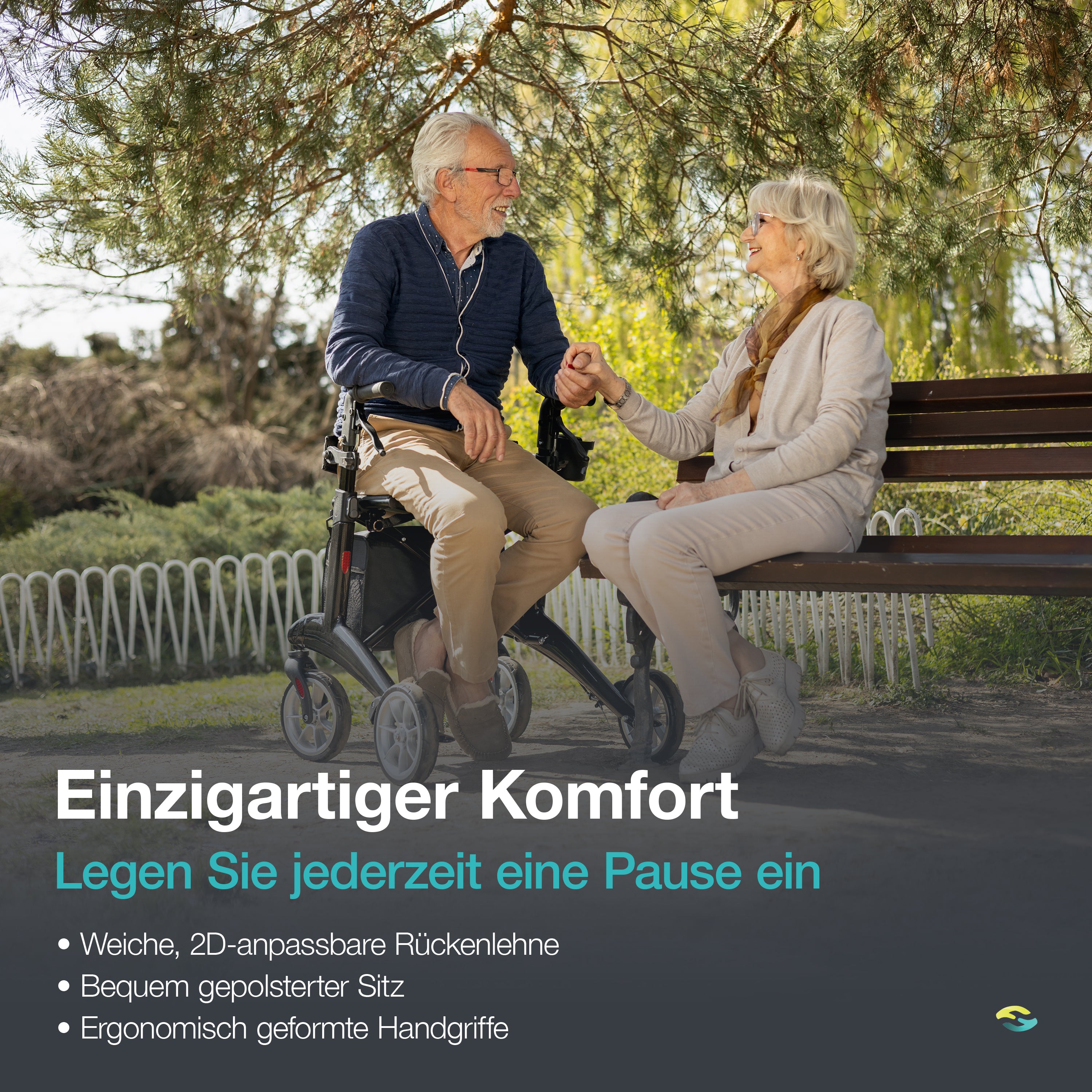 Ultralight Carbon Rollator H1210 Black