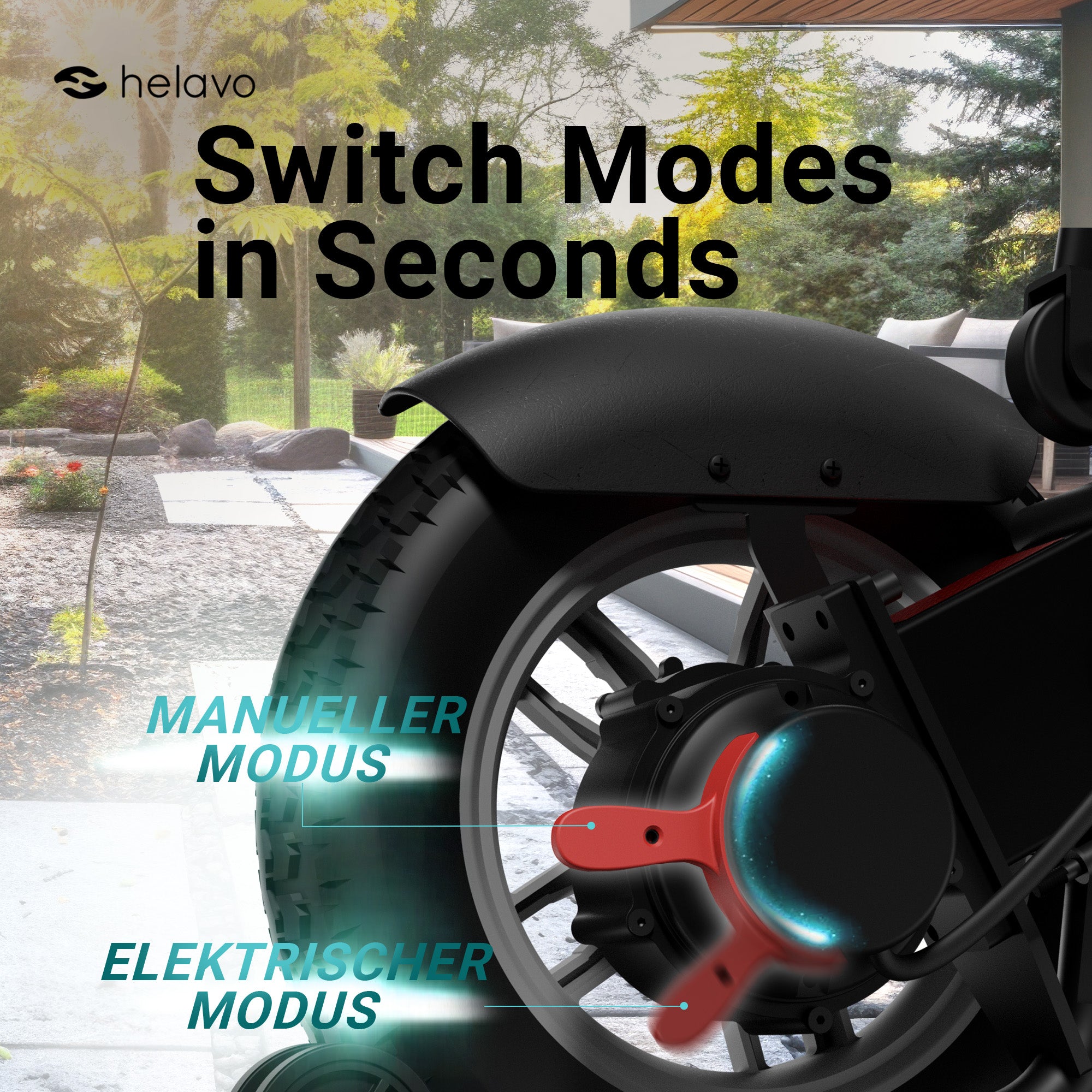 Breiter Geländerollstuhl Elektrisch für Erwachsene – schnell faltbarer Elektrorollstuhl H2010