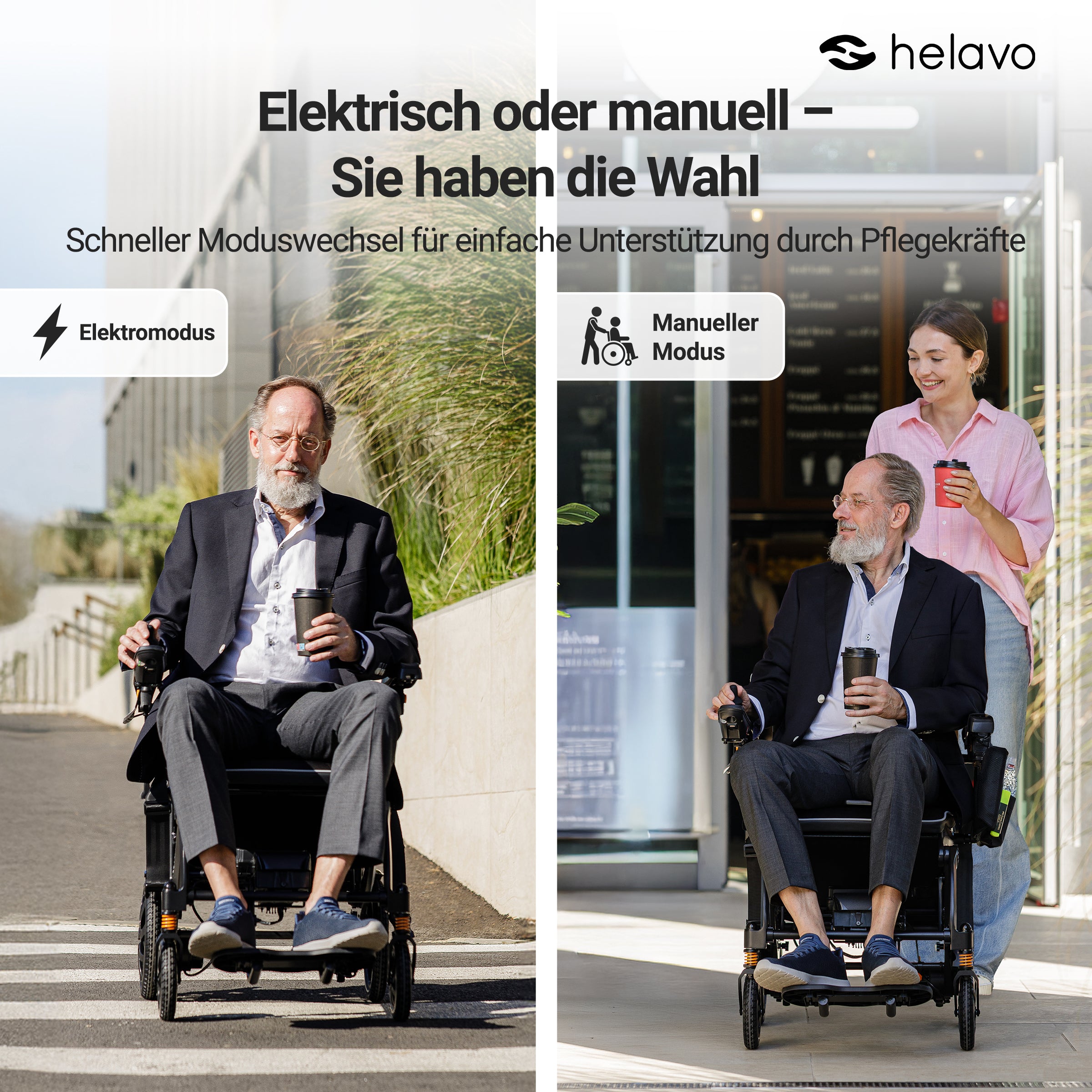 Elektro-Rollstuhl – ultraleicht mit Magnesium- & Carbonrahmen H2320