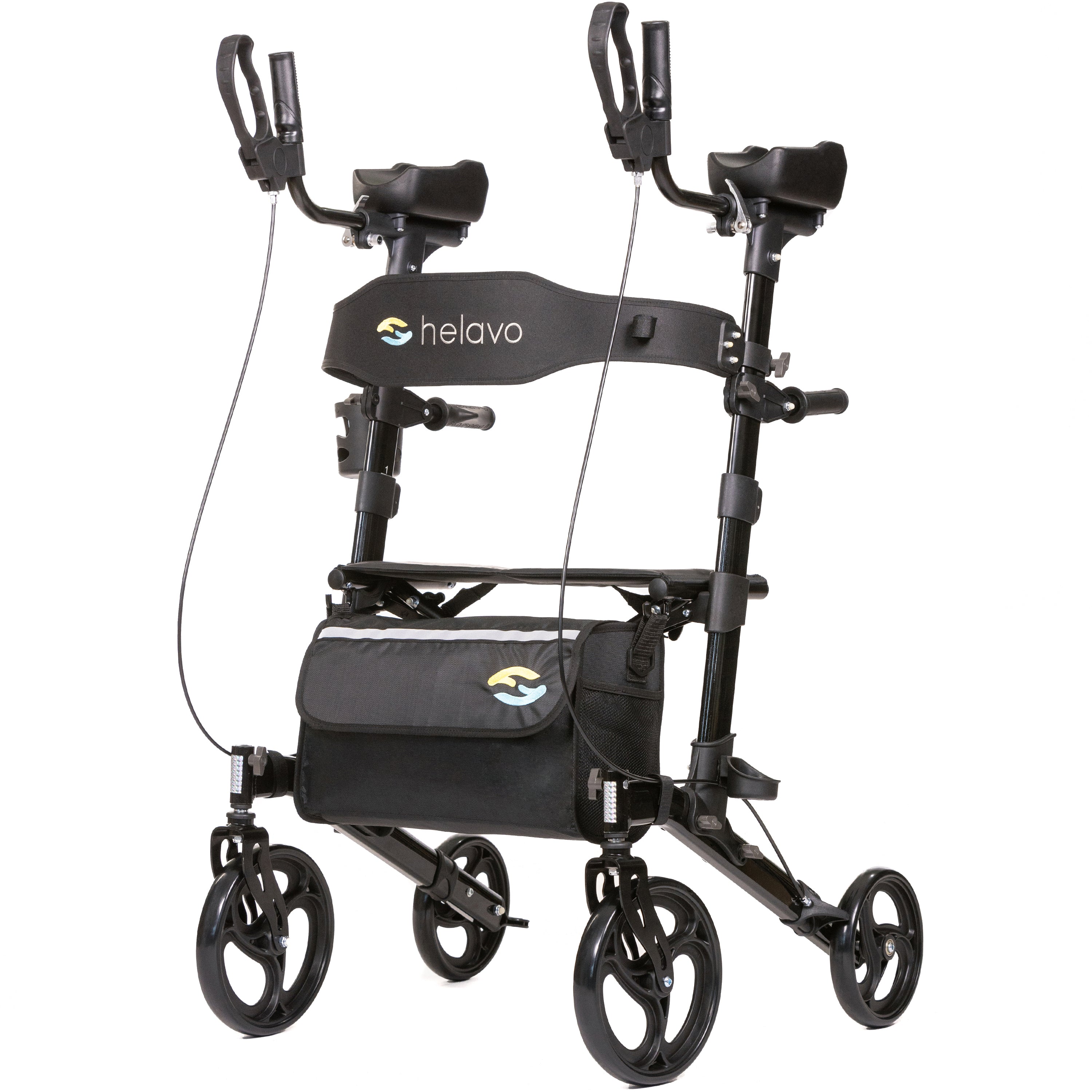 Arthritis Rollator with Padded Forearm Supports H1060 Black