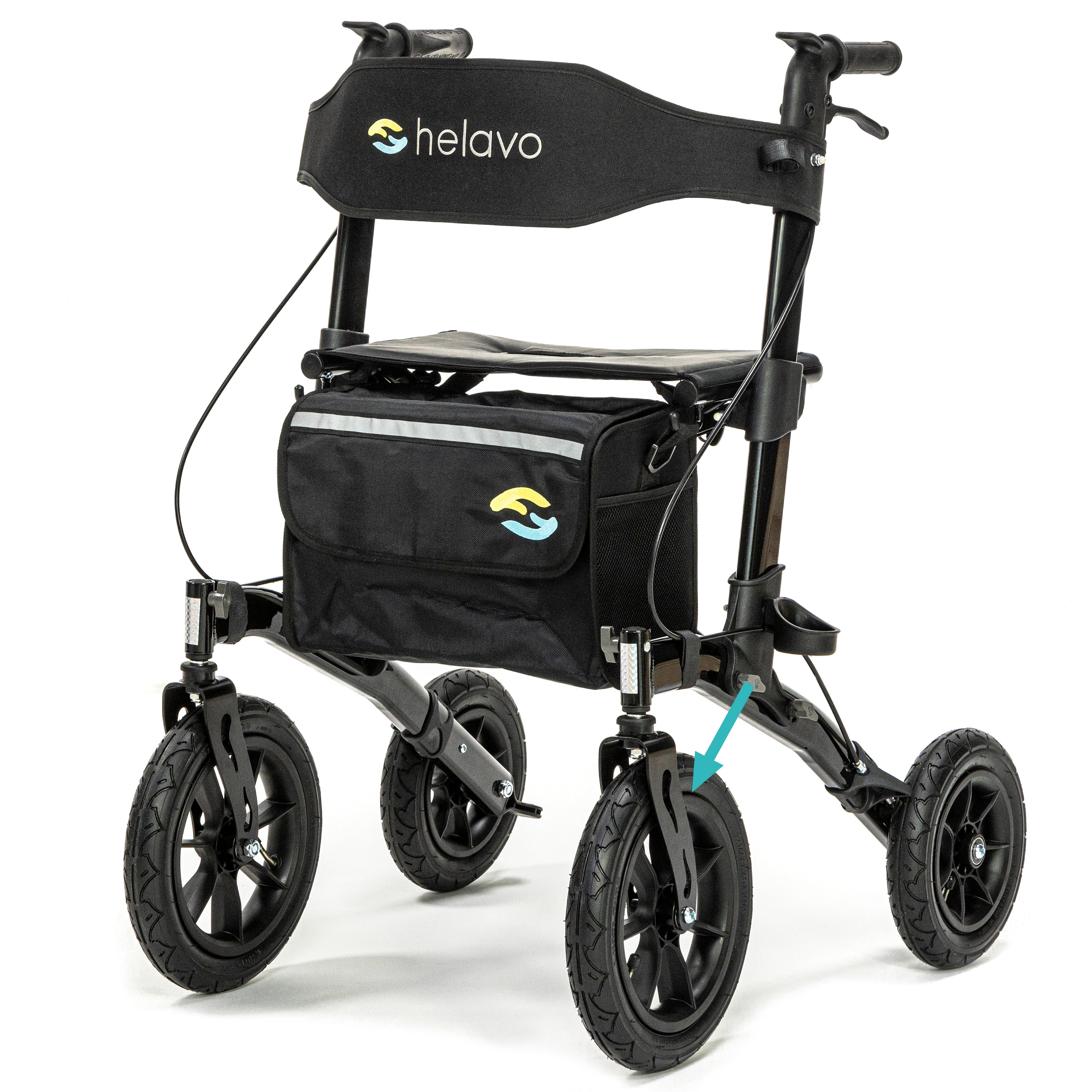 Ersatzteil: Vorderrad für Helavo H1040 Rollator
