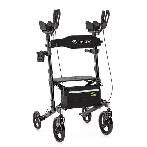 Arthritis Rollator with Padded Forearm Supports H1060 Black