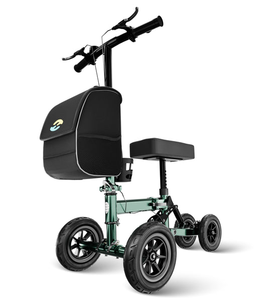 Orthopädischer Knierollator Ersatz für Krücken H1090 Grün