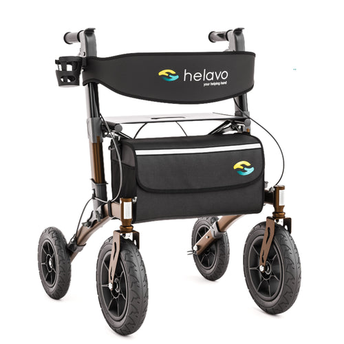 Outdoor Rollator with Puncture-Proof Solid Rubber Tires H1140 Series 