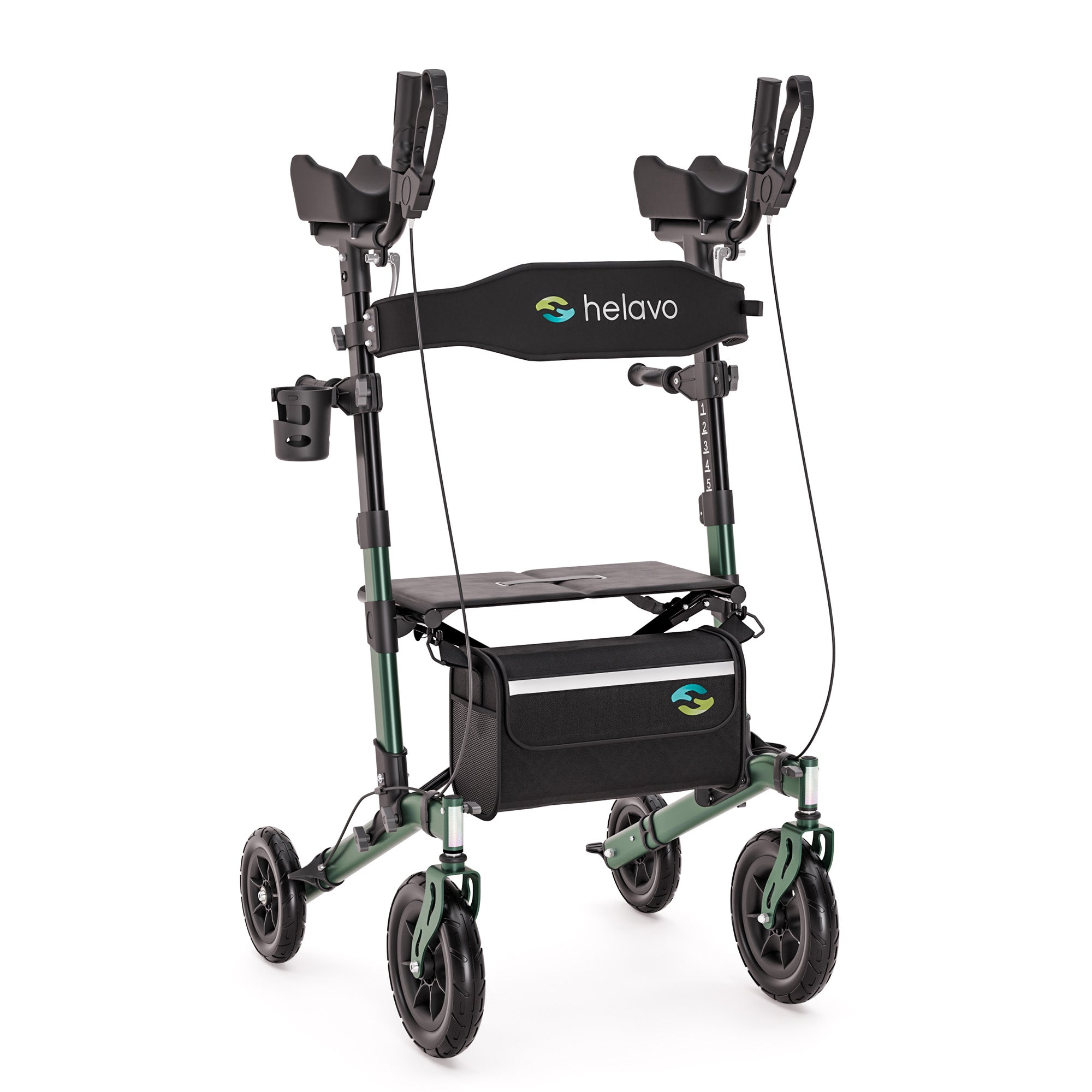 Outdoor-Arthritis-Rollator mit pannensicheren Vollgummireifen H1160 Grün