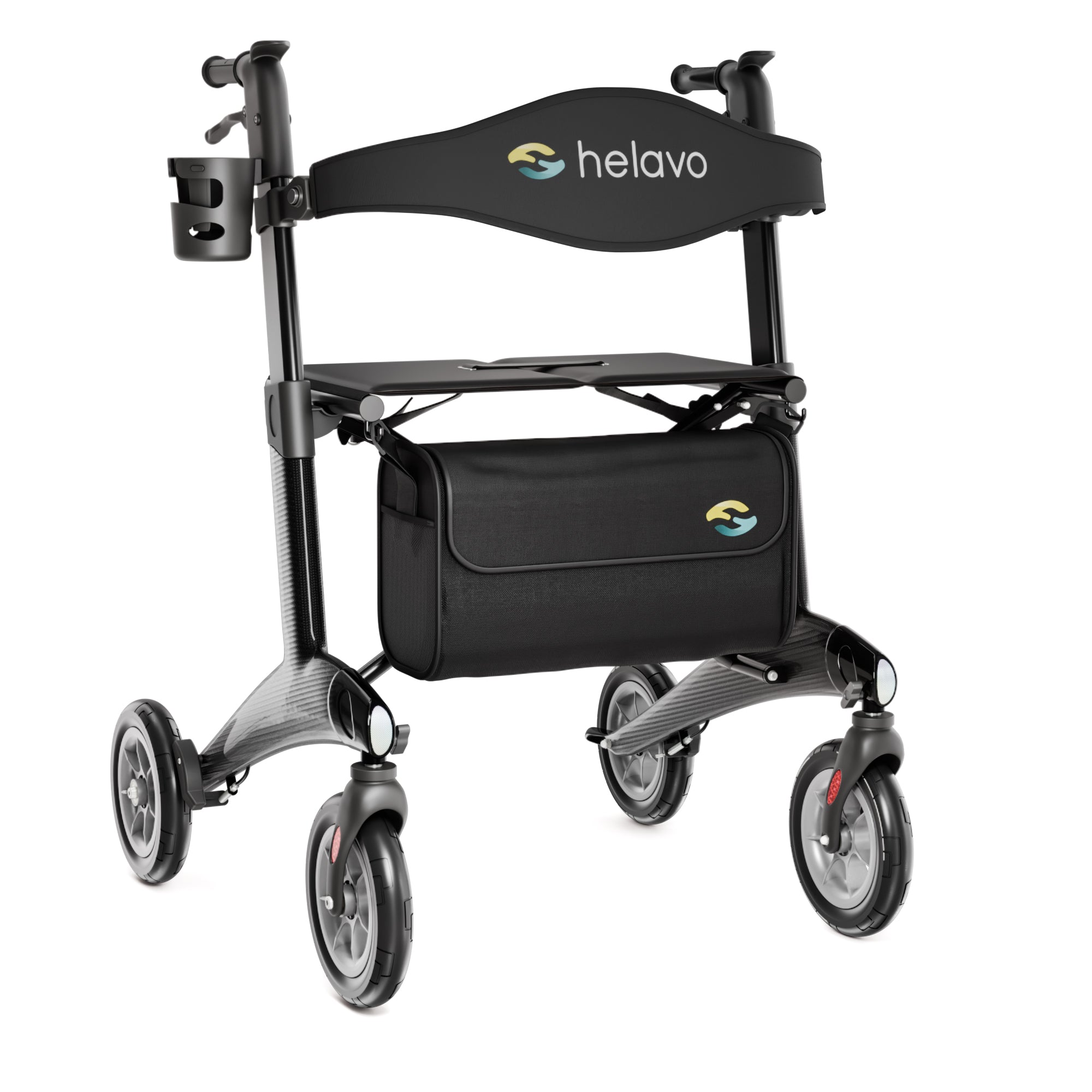 Ultraleichter Carbon-Rollator H1210 Schwarz