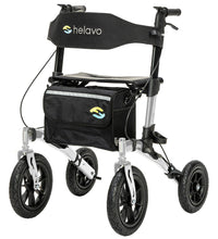 Outdoor-Rollator mit Pannensicheren Vollgummireifen H1140 Silber