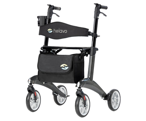 Ultraleichter Carbon-Rollator H1210 Schwarz