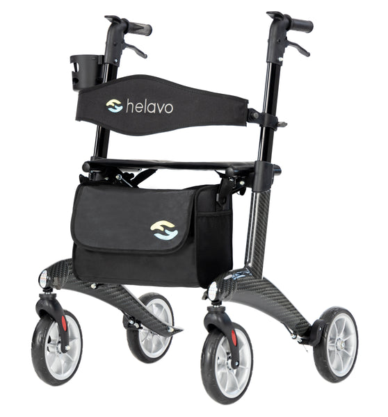Ultraleichter Carbon-Rollator H1210 Schwarz